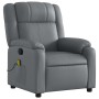 Sillón de masaje reclinable cuero sintético gris en Sillones | Comprar online en Foru.es