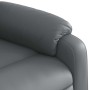 Sillón de masaje reclinable cuero sintético gris en Sillones | Comprar online en Foru.es