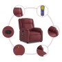 Sillón de masaje reclinable cuero sintético rojo tinto en Sillones | Comprar online en Foru.es