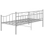 Estructura de sofá cama de metal gris 90x200 cm de vidaXL, Camas y somieres - Ref: Foro24-324775, Precio: 128,87 €, Descuento: %