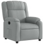 Sillón reclinable de tela gris claro en Sillones | Comprar online en Foru.es