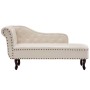 Diván de cuero sintético blanco crema de vidaXL, Divanes - Ref: Foro24-60783, Precio: 423,04 €, Descuento: %