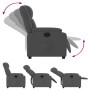 Sillón reclinable de tela gris oscuro en Sillones | Comprar online en Foru.es