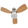 Ventilador de techo con luz con mando marrón claro 76 cm de vidaXL, Ventiladores de techo - Ref: Foro24-51492, Precio: 141,50...