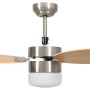 Ventilador de techo con luz con mando marrón claro 76 cm de vidaXL, Ventiladores de techo - Ref: Foro24-51492, Precio: 141,50...