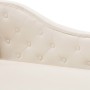Diván de cuero sintético blanco crema de vidaXL, Divanes - Ref: Foro24-60783, Precio: 423,04 €, Descuento: %