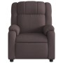 Sillón reclinable de tela marrón oscuro en Sillones | Comprar online en Foru.es