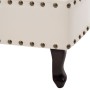 Diván de cuero sintético blanco crema de vidaXL, Divanes - Ref: Foro24-60783, Precio: 423,04 €, Descuento: %