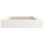 Estructura de cama de madera maciza blanco 140x190 cm de vidaXL, Camas y somieres - Ref: Foro24-820717, Precio: 147,23 €, Des...