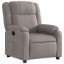 Sillón reclinable de tela gris taupe en Sillones | Comprar online en Foru.es