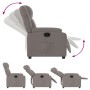 Sillón reclinable de tela gris taupe en Sillones | Comprar online en Foru.es