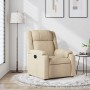 Sillón reclinable de tela crema en Sillones | Comprar online en Foru.es