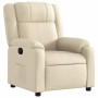 Sillón reclinable de tela crema en Sillones | Comprar online en Foru.es