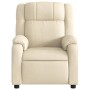 Sillón reclinable de tela crema en Sillones | Comprar online en Foru.es