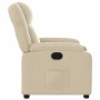 Sillón reclinable de tela crema en Sillones | Comprar online en Foru.es
