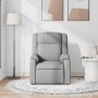 Sillón reclinable de masaje de tela gris claro en Sillones | Comprar online en Foru.es