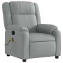 Sillón reclinable de masaje de tela gris claro en Sillones | Comprar online en Foru.es