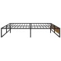 Estructura de cama de metal negra 140x200 cm de vidaXL, Camas y somieres - Ref: Foro24-324816, Precio: 86,68 €, Descuento: %