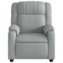 Sillón reclinable de masaje de tela gris claro en Sillones | Comprar online en Foru.es