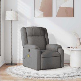 Sillón de masaje reclinable de tela gris oscuro en Sillones | Comprar online en Foru.es