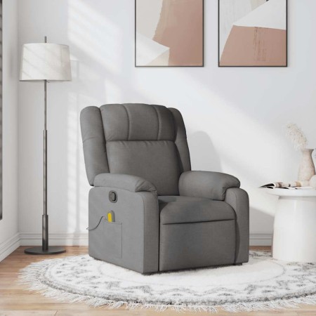 Sillón de masaje reclinable de tela gris oscuro en Sillones | Comprar online en Foru.es