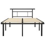 Estructura de cama de metal negro 120x200 cm de vidaXL, Camas y somieres - Ref: Foro24-324826, Precio: 86,18 €, Descuento: %