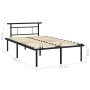 Estructura de cama de metal negro 120x200 cm de vidaXL, Camas y somieres - Ref: Foro24-324826, Precio: 86,18 €, Descuento: %