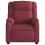 Sillón de masaje reclinable de tela color vino tinto en Sillones | Comprar online en Foru.es