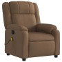 Sillón reclinable con masaje de tela marrón en Sillones | Comprar online en Foru.es
