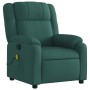 Sillón de masaje reclinable de tela verde oscuro en Sillones | Comprar online en Foru.es