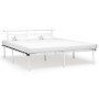 Estructura de cama de metal blanco 180x200 cm de vidaXL, Camas y somieres - Ref: Foro24-324836, Precio: 95,97 €, Descuento: %