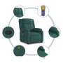 Sillón de masaje reclinable de tela verde oscuro en Sillones | Comprar online en Foru.es