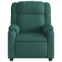 Sillón de masaje reclinable de tela verde oscuro en Sillones | Comprar online en Foru.es