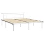 Estructura de cama de metal blanco 180x200 cm de vidaXL, Camas y somieres - Ref: Foro24-324836, Precio: 95,97 €, Descuento: %