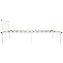 Estructura de cama de metal blanco 180x200 cm de vidaXL, Camas y somieres - Ref: Foro24-324836, Precio: 95,97 €, Descuento: %