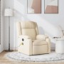 Sillón de masaje reclinable de tela crema en Sillones | Comprar online en Foru.es