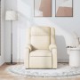 Sillón de masaje reclinable de tela crema en Sillones | Comprar online en Foru.es