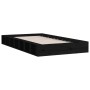 Estructura de cama doble de madera maciza negro 135x190 cm de vidaXL, Camas y somieres - Ref: Foro24-820715, Precio: 168,50 €...