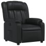 Sillón reclinable de cuero sintético negro en Sillones | Comprar online en Foru.es