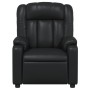 Sillón reclinable de cuero sintético negro en Sillones | Comprar online en Foru.es