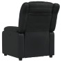 Sillón reclinable de cuero sintético negro en Sillones | Comprar online en Foru.es