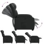 Sillón reclinable de cuero sintético negro en Sillones | Comprar online en Foru.es