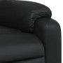 Sillón reclinable de cuero sintético negro en Sillones | Comprar online en Foru.es