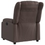 Sillón reclinable de cuero sintético marrón en Sillones | Comprar online en Foru.es