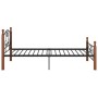Estructura de cama de metal negro 90x200 cm de vidaXL, Camas y somieres - Ref: Foro24-324932, Precio: 112,36 €, Descuento: %