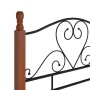 Estructura de cama de metal negro 90x200 cm de vidaXL, Camas y somieres - Ref: Foro24-324932, Precio: 112,36 €, Descuento: %