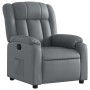 Sillón reclinable de cuero sintético gris en Sillones | Comprar online en Foru.es