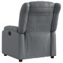 Sillón reclinable de cuero sintético gris en Sillones | Comprar online en Foru.es