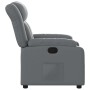 Sillón reclinable de cuero sintético gris en Sillones | Comprar online en Foru.es