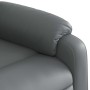 Sillón reclinable de cuero sintético gris en Sillones | Comprar online en Foru.es